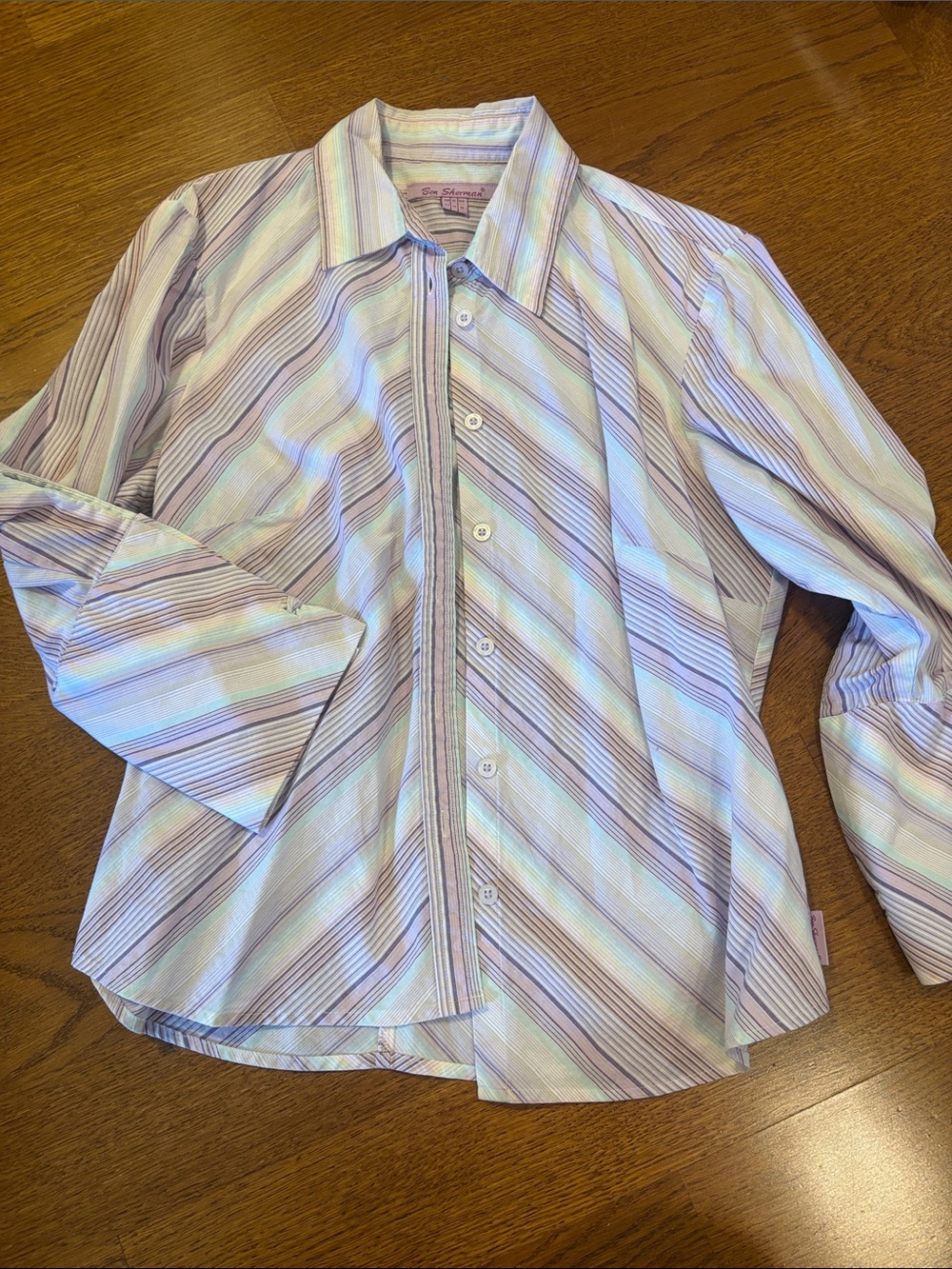 Ben Sherman purple stripe dress shirt